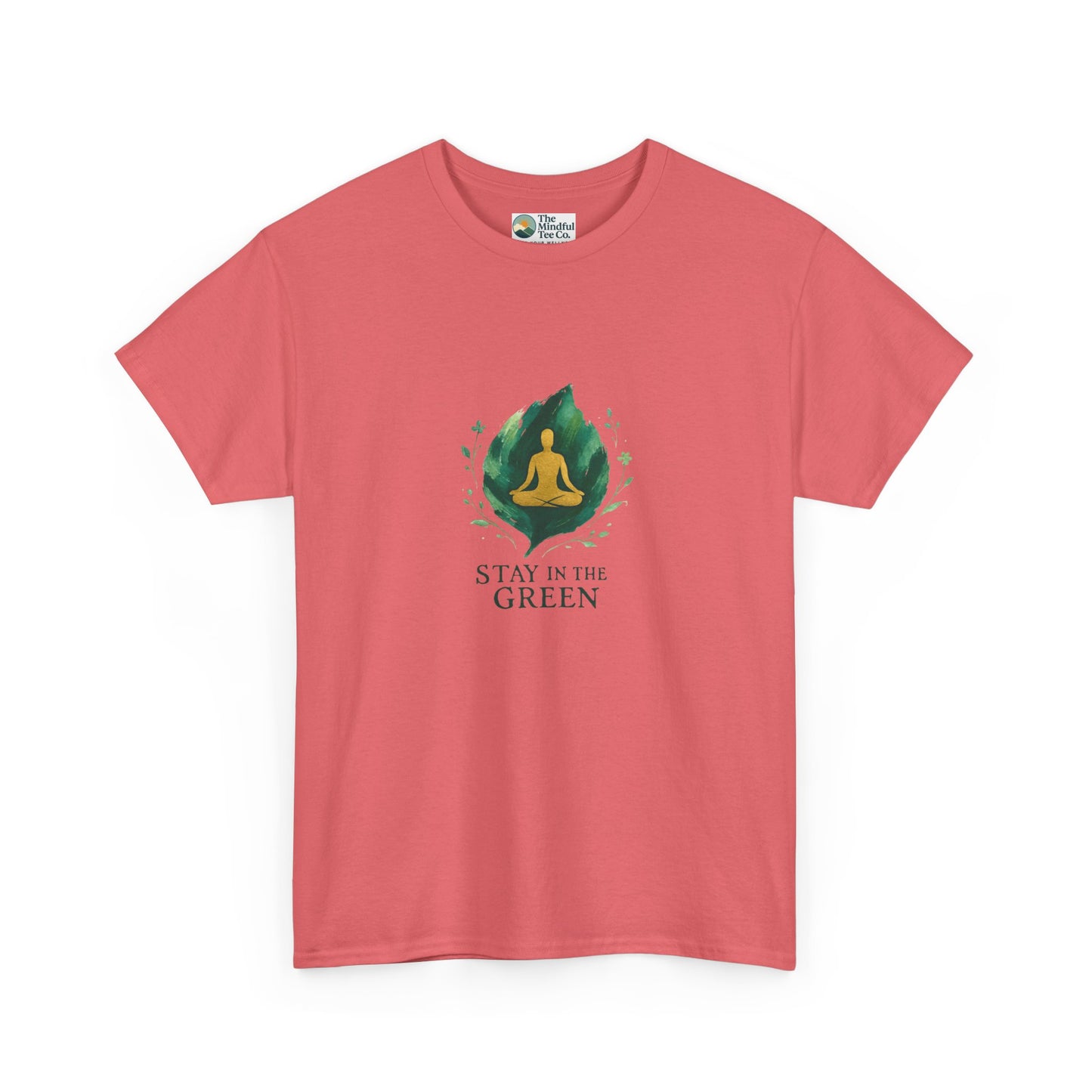Stay in the Green T-Shirt – Watercolor Meditation Tee