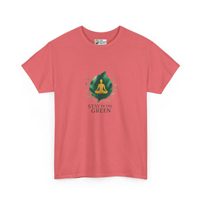 Stay in the Green T-Shirt – Watercolor Meditation Tee