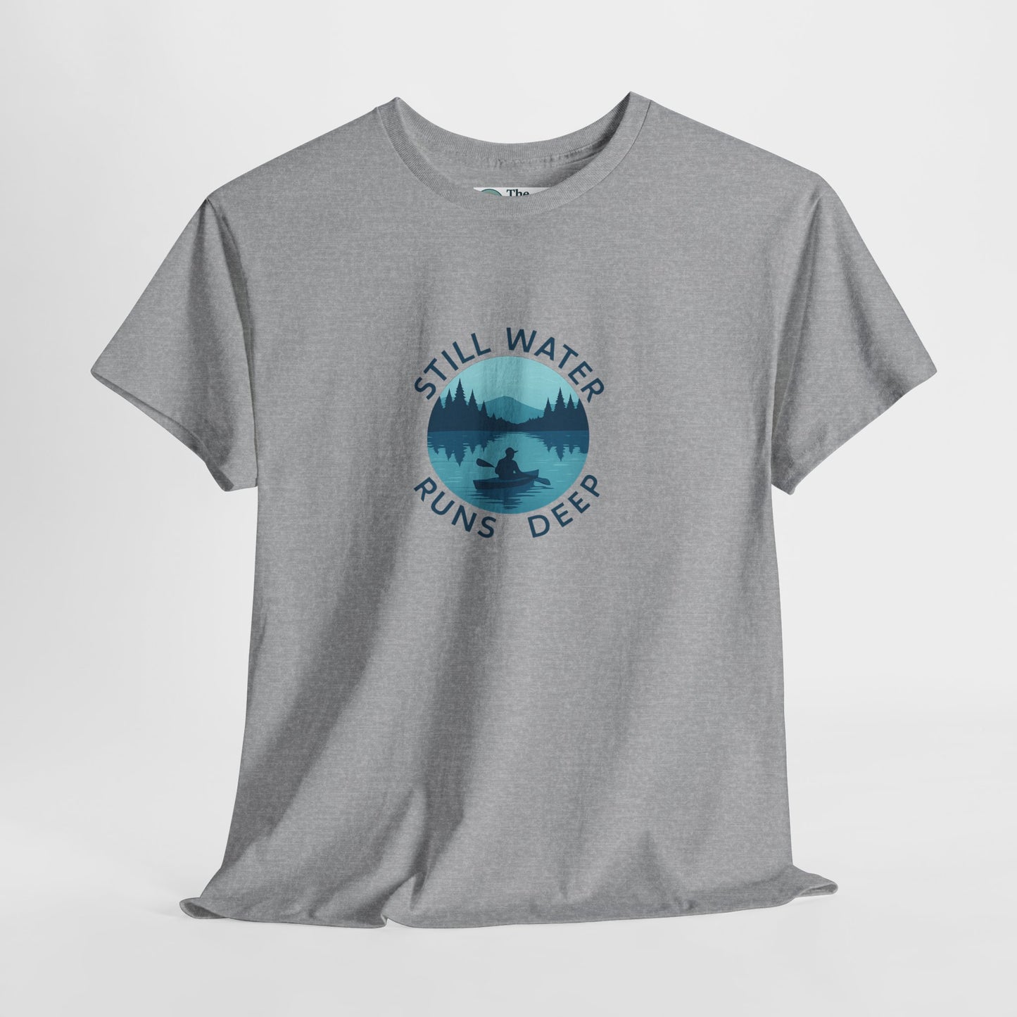 Still Water Runs Deep T-Shirt – Lake Reflection Mental Health Tee