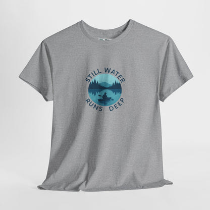 Still Water Runs Deep T-Shirt – Lake Reflection Mental Health Tee