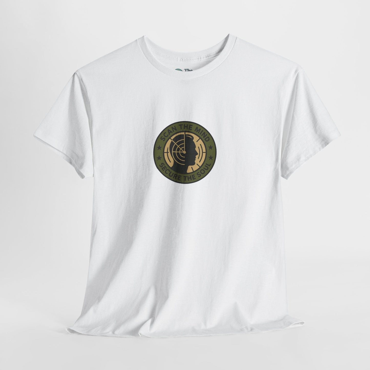Scan the Mind, Secure the Soul T-Shirt – Military Awareness & Strength  Tee
