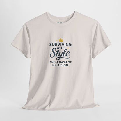Surviving with Style T-Shirt – Mental Health & Self-Care Tee
