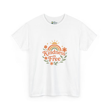 Kindness Is Free T-Shirt – Rainbow Positivity Tee