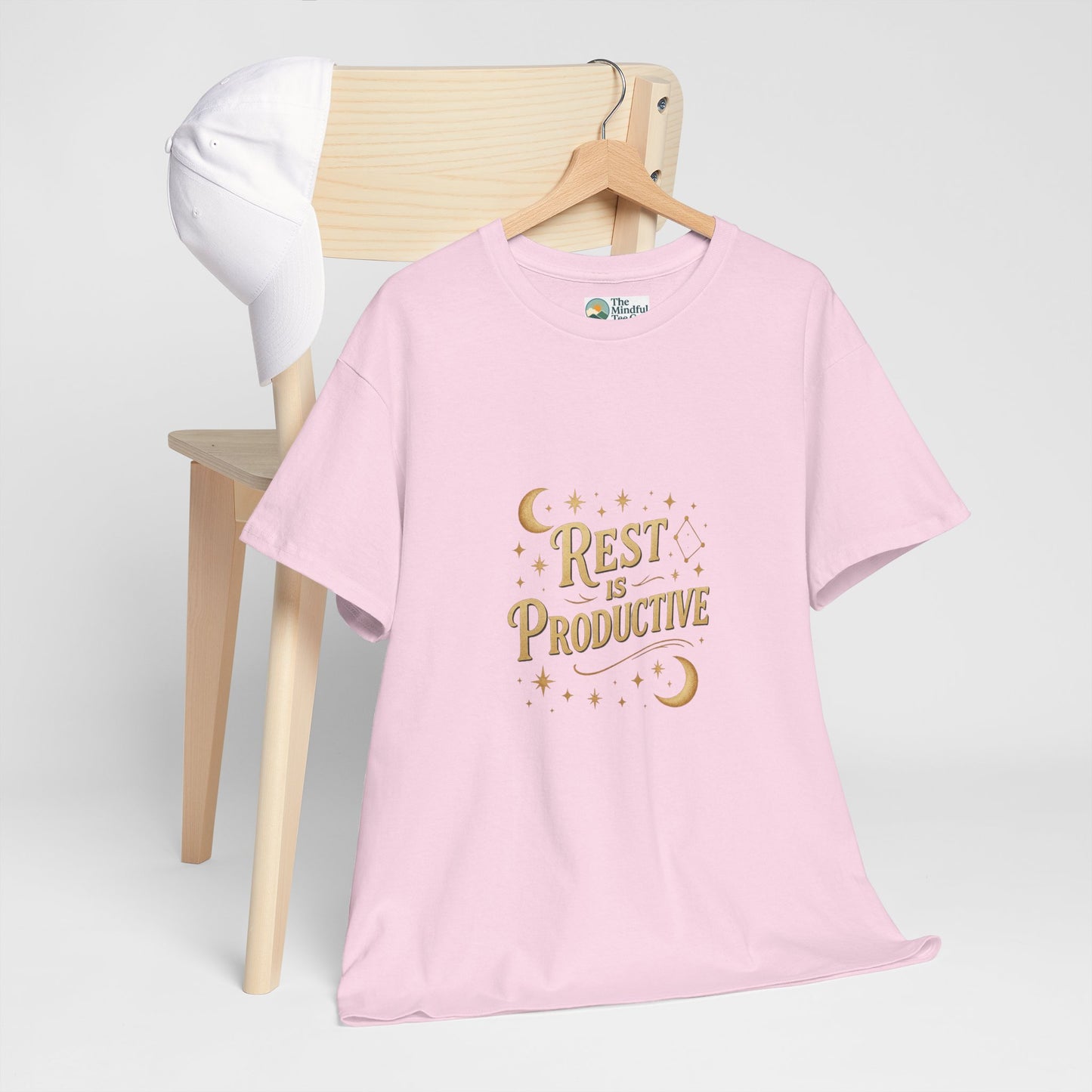 Rest Is Productive T-Shirt – Celestial Self-Care Tee