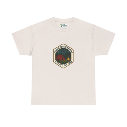 Step Off the Grid T-Shirt – Mental Health Matters Camping Tee
